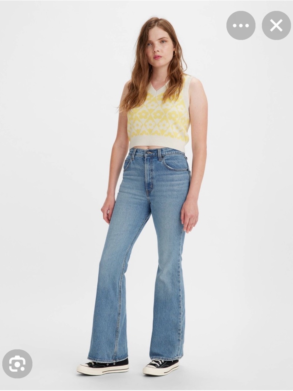Levi's Blue Flare/Wide Leg Jeans
